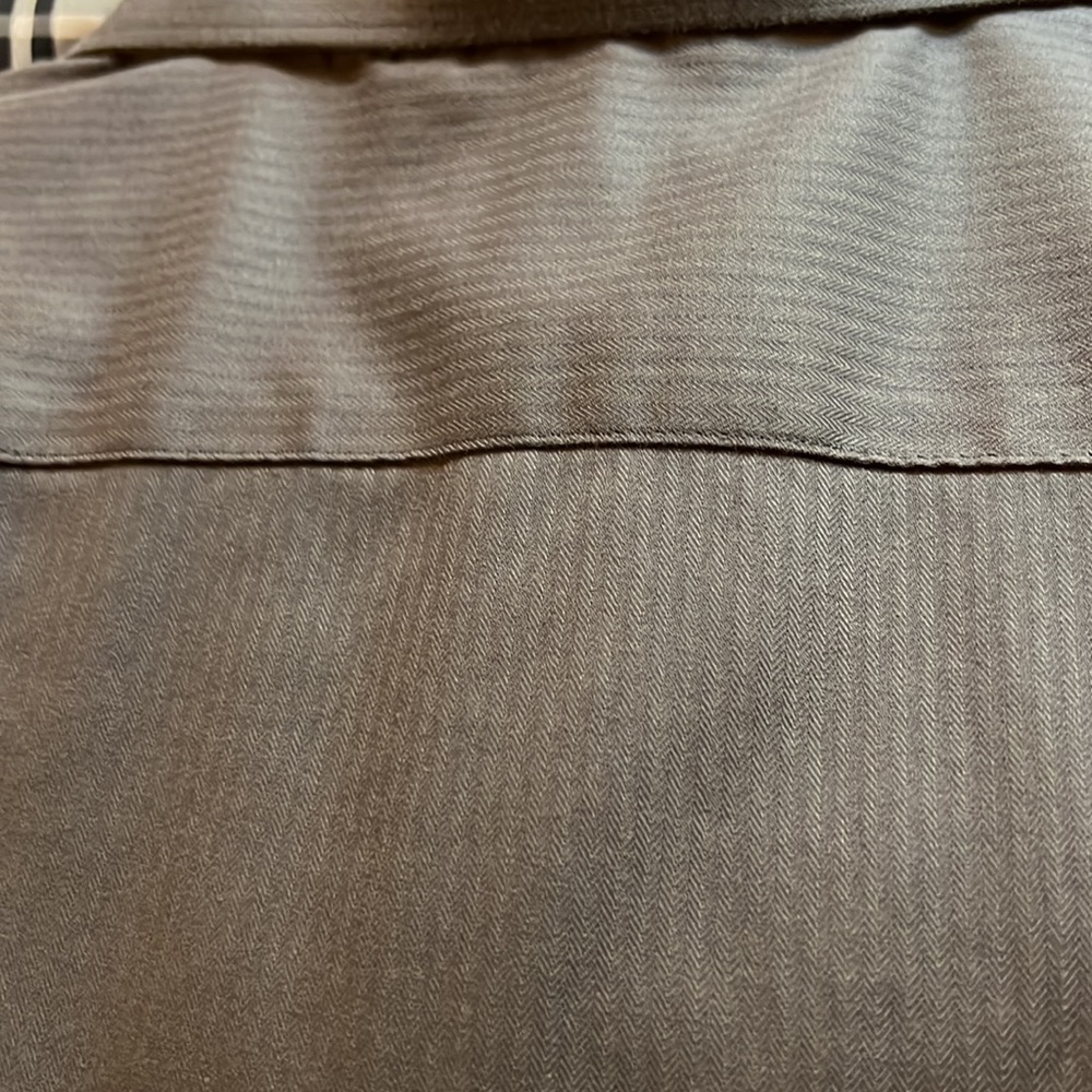 Claiborne men’s Grey dress shirt 18 34/35 long sleeve . Stripe pattern fabric. - Picture 6 of 6